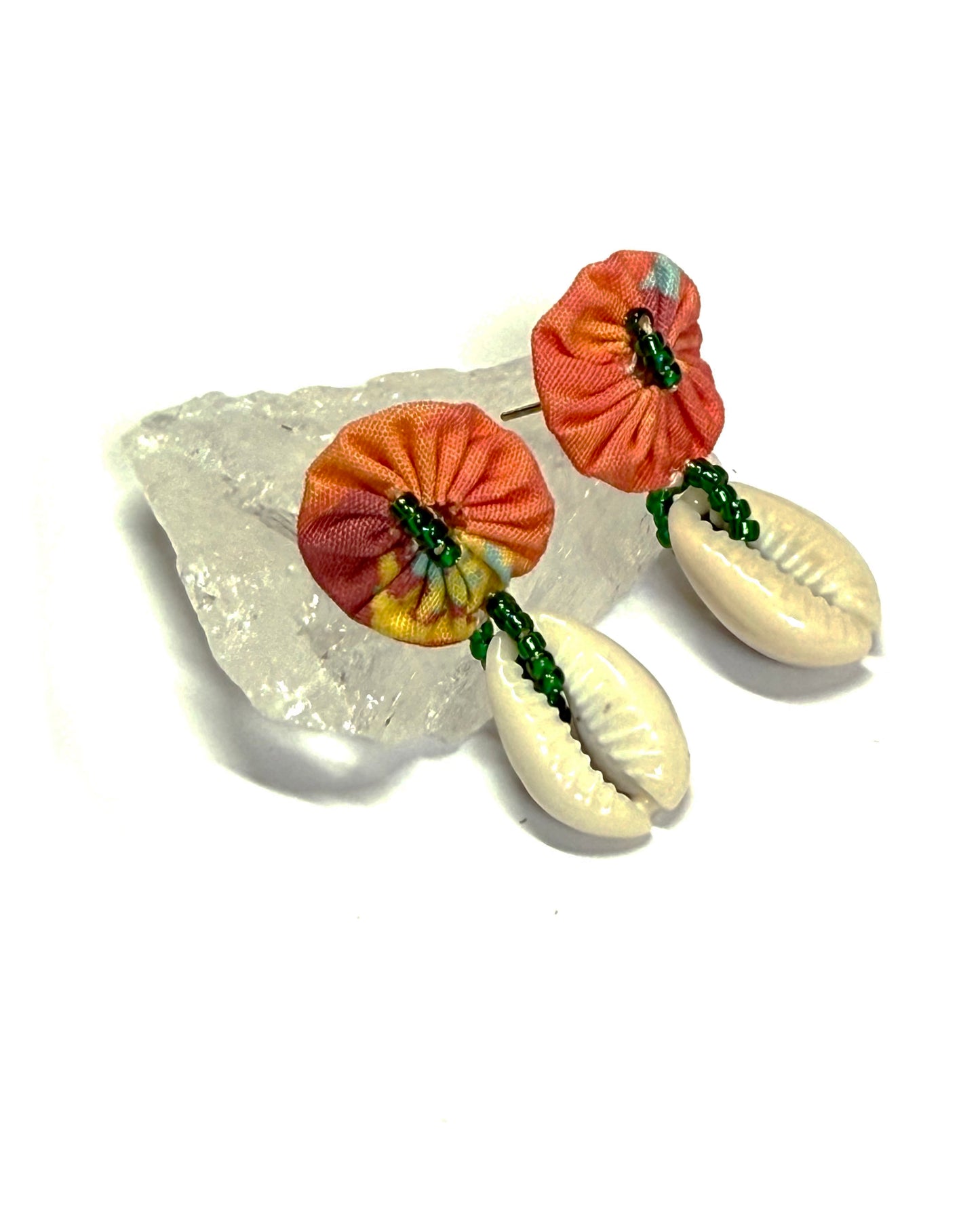 Puces coquillages orange