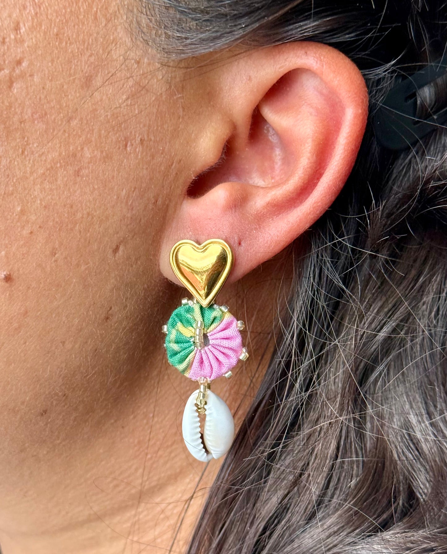 Boucles d'oreilles coeur