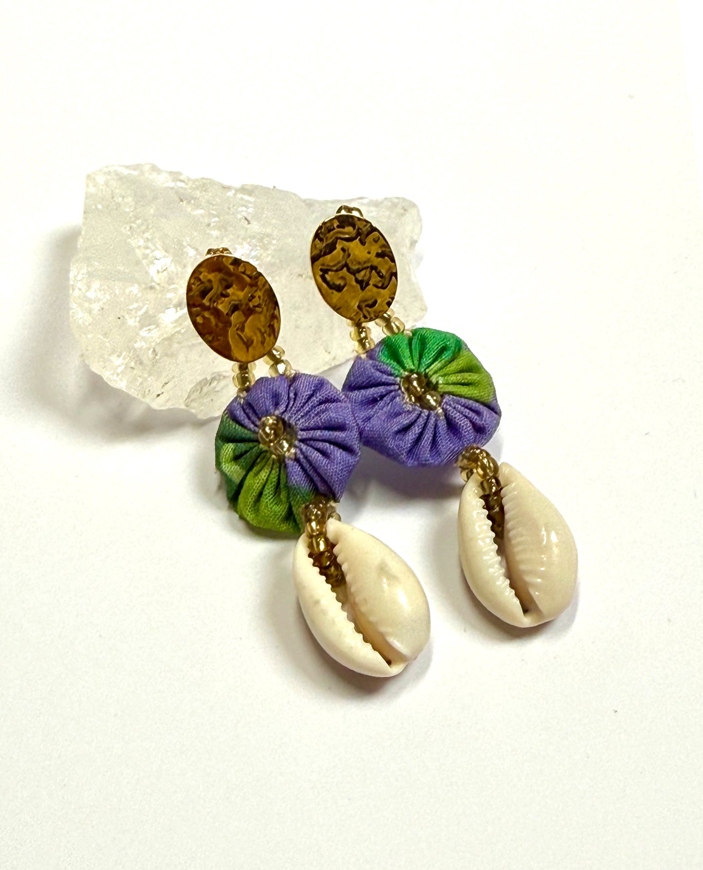 Boucles d'oreilles martelées