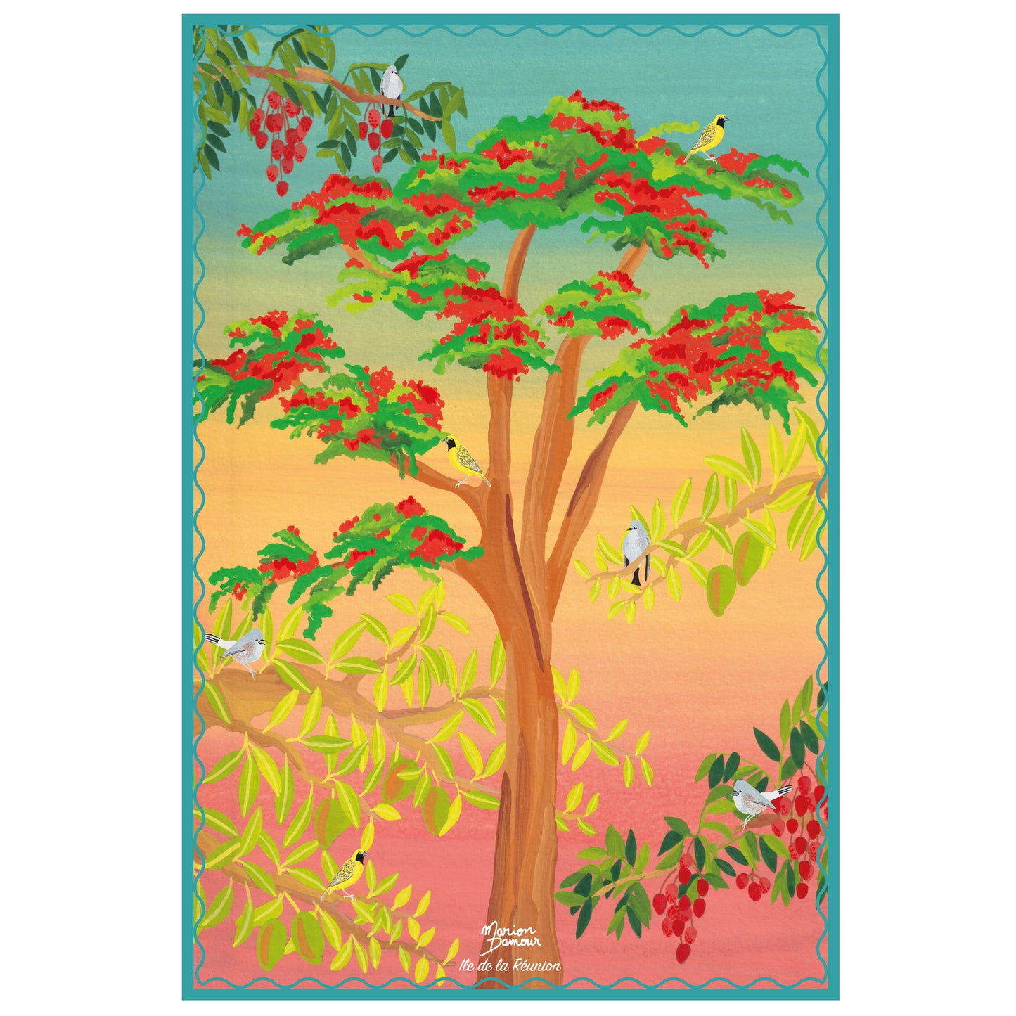 Paréo Flamboyant 120cmX180cm