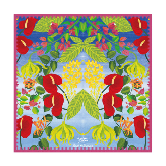 Foulard Anthurium 90cmX90cm