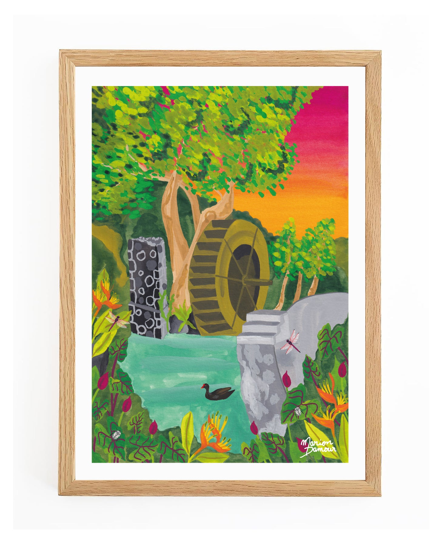 Affiche Moulin à eau